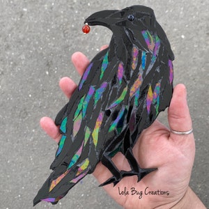 Studious Raven glass mosaic