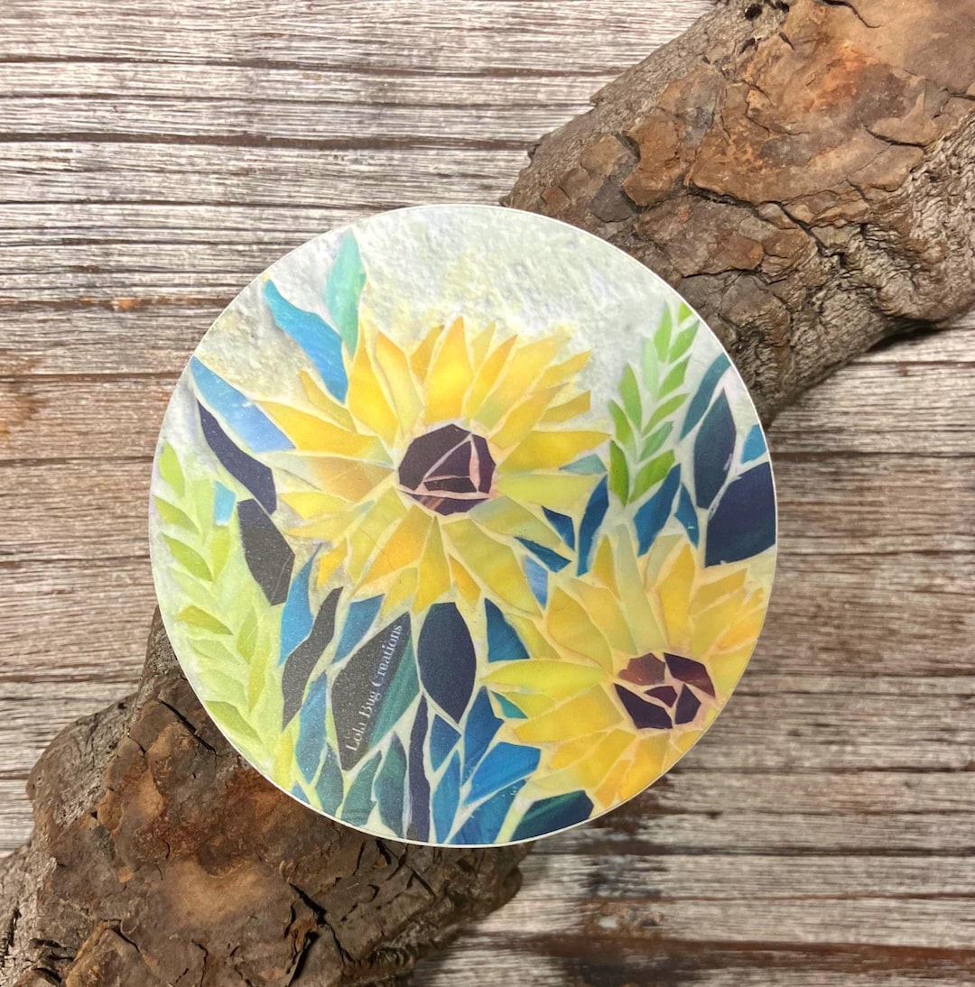 Sunflower Vinyl Sticker - Etsy