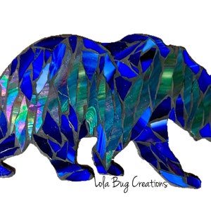 Northern Lights Bear Glass Mosaic Kit DIY image 3