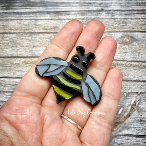 Mini Bee  -Glass Mosaic Magnet