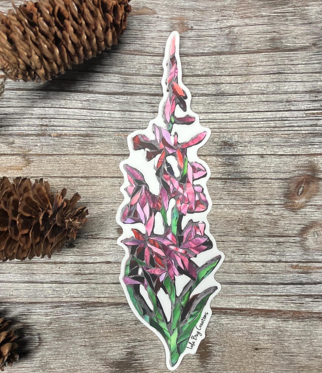 Fireweed Flower Bumper Sticker, Vinyl Sticker - Etsy