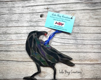 Raven Magnet glass mosaic