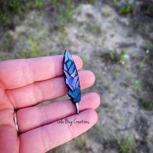 Mini feather  -Glass Mosaic Magnet