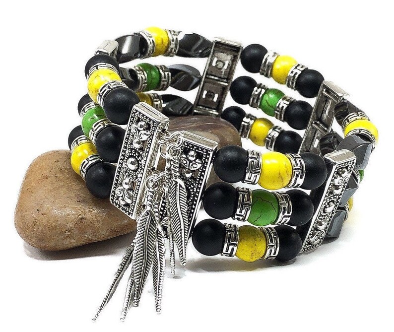 Jamaican Bracelet Cuff Bracelets for Men Women Jamaican Etsy