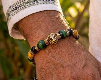 Adjustable Braided Jamaican Flag Color Bracelet for Men Women | Handmade Gifts for Him Her