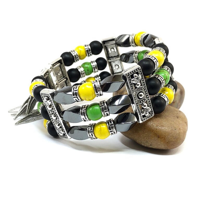 Jamaican Bracelet Cuff Bracelets for Men Women Jamaican Etsy