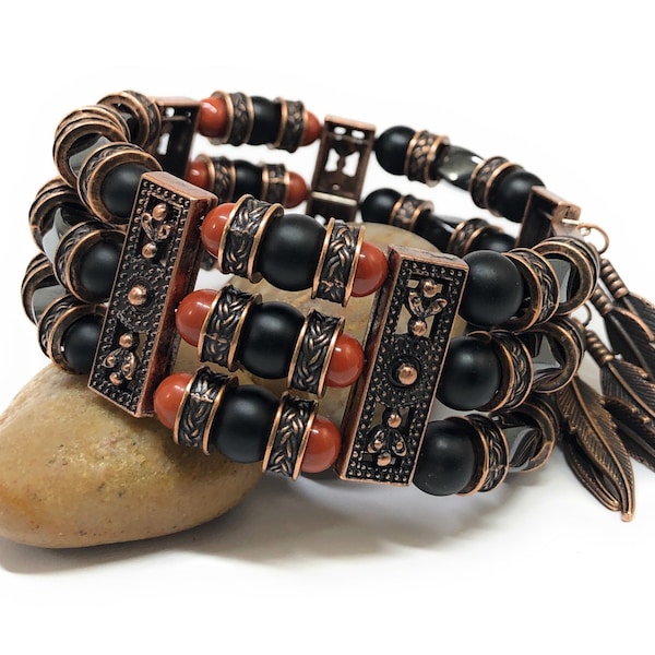 Native American Inspired Bracelet,  Southwestern Bracelet, Men’s Bracelet, Tribal Bracelet