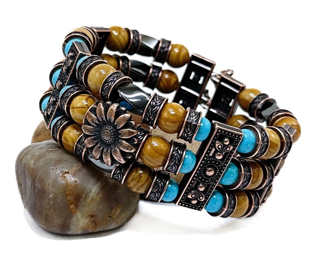 Bracelet Manchette Large En Cuivre - Tribal Amérindien Tonnerre Kachina, Fait Main USA