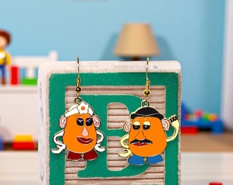 Mr and Mrs Potato Head Earrings - Toy Story Inspired