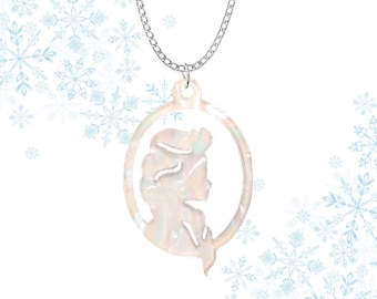 Acrylic Elsa Silhouette Necklaces - Frozen