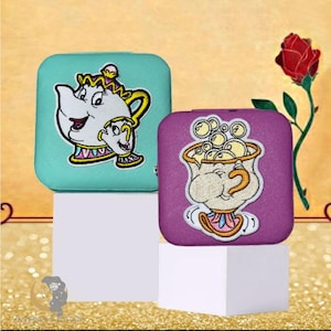 Chip and Mrs Teapot Travel Jewelry Box - Beauty and the Beast