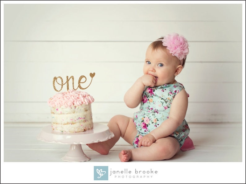 One Cake Topper Smash Cake Topper First Birthday Cake Etsy