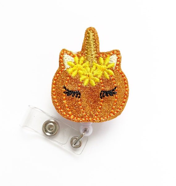 Pumpkin Badge Reel - Fall Badge Reel - Halloween Badge Reel - Thanksgiving Badge Reel - Nurse Badge Reel - Doctor Badge Reel Il_570xn