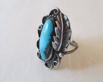 Ring For Girls women Navajo Ring Turquoise Ring Sterling Silver Bohemian Jewelry Handmade Ring Boho Ring Turquoise Tibetan Stone Ring