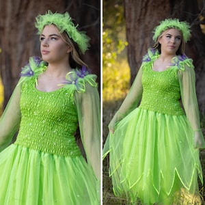 Women&#39;s Fairy Halloween  Plus Size Dress & Tulle CrownTheatre Costume Masquerade Cosplay Birthday Party Dance Halloween Costumes