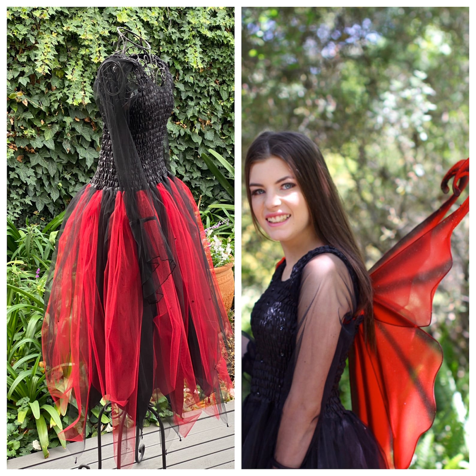 Adult One and Plus Size Dark Fairy Costume Halloween Witch Etsy