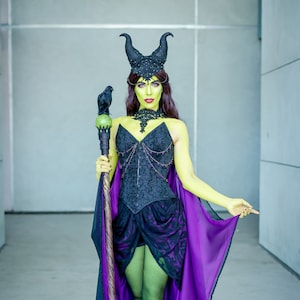 SAMPLE SALE! Maleficent Costume Cosplay Corset Adult