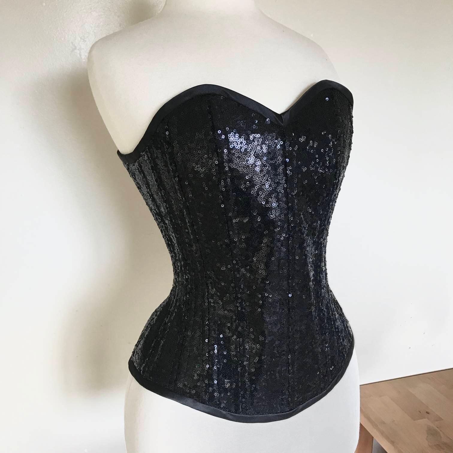 Sparkly Sequin Overbust Corset | Etsy