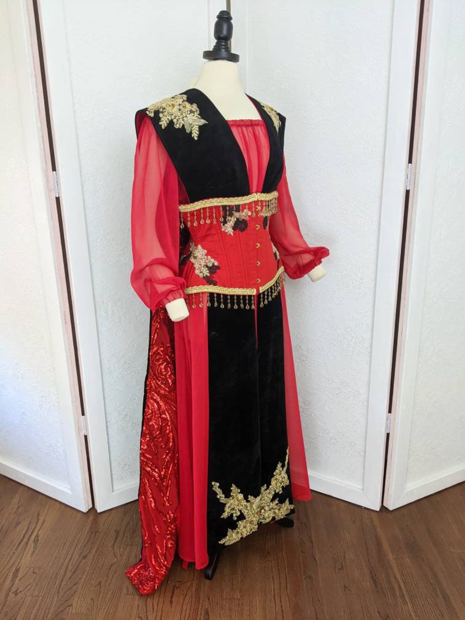 SAMPLE SALE Female Jafar Costume Cosplay Corset Adult Etsy