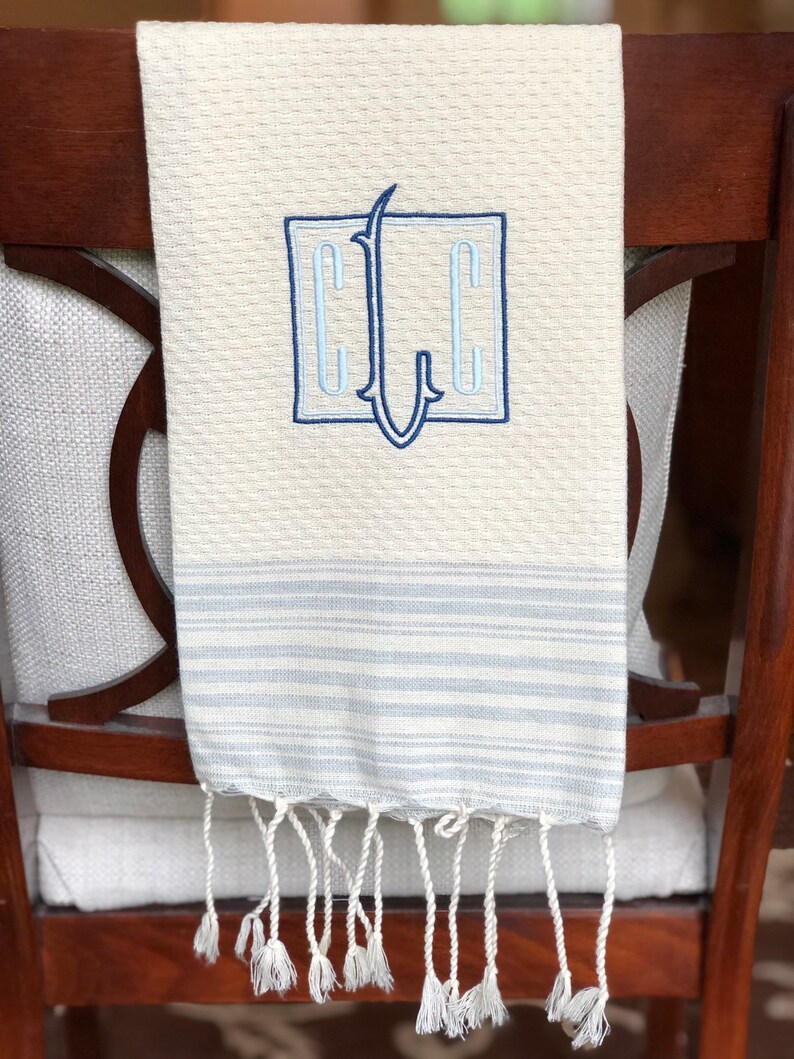 monogrammed turkish towels