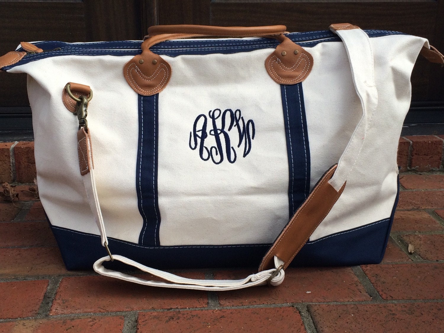 Monogrammed Canvas Weekender Bag | NAR Media Kit