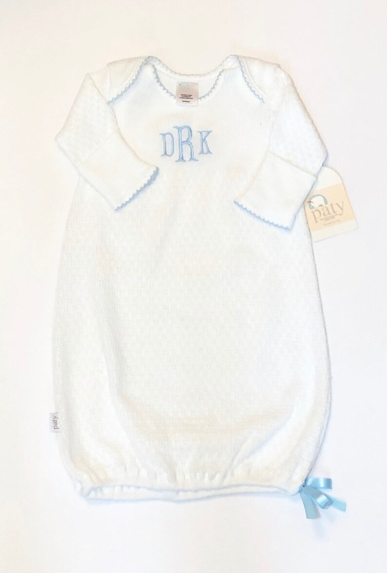 monogram newborn outfit