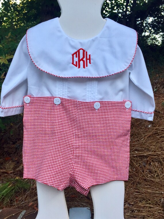 Items similar to boys monogrammed Christmas outfit personalized boys