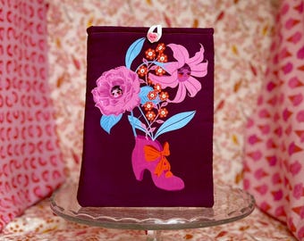 Medium Handmade Laptop/Book Sleeve - fits small e-readers, smaller paperbacks, manga, and mass market sized books!