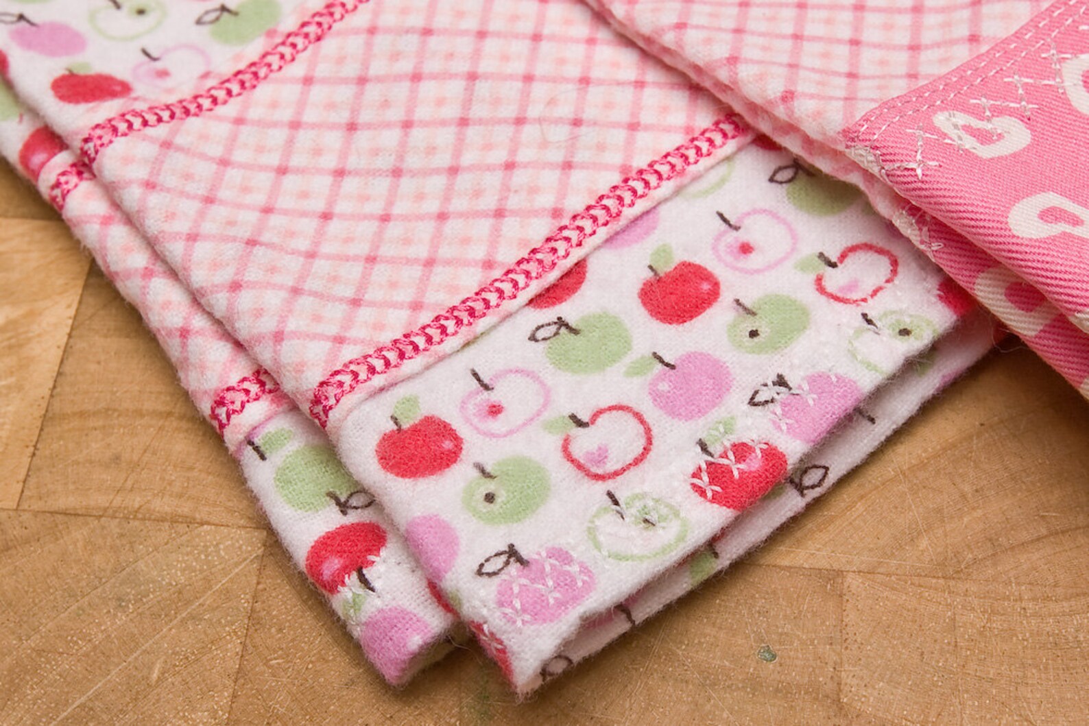 25 OFF Salepretty and Pink Kitchen Towel Set Cotton With Etsy