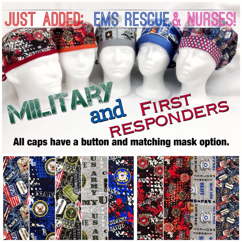Military / First Responder Scrub Cap 4 