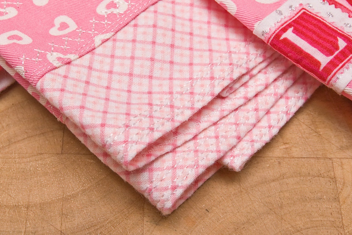 25 OFF SALEPretty and Pink Kitchen Towel Set Cotton with Etsy