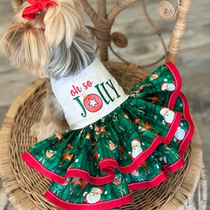 Oh so Jolly Dog Dress, Customizable to Your Pets Measurements!! Size XXS XS  and Small - Etsy