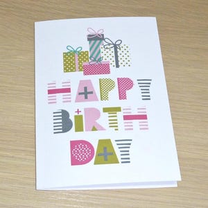 Female birthday card - any age - fun text - girls female teenager - 10th 12th 13th 14th 15th 16th 17th 18th 19th 20th 30th 40th 50th