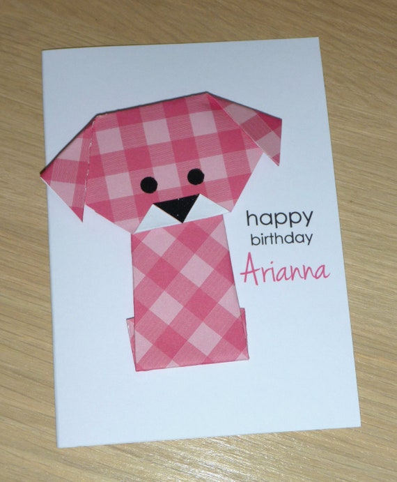 Boys Or Girls Happy Birthday Card Cute Puppy Dog Etsy