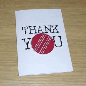 Thank you Coach card - team manager - sports- cricket soccer football basketball netball - handmade thank you card