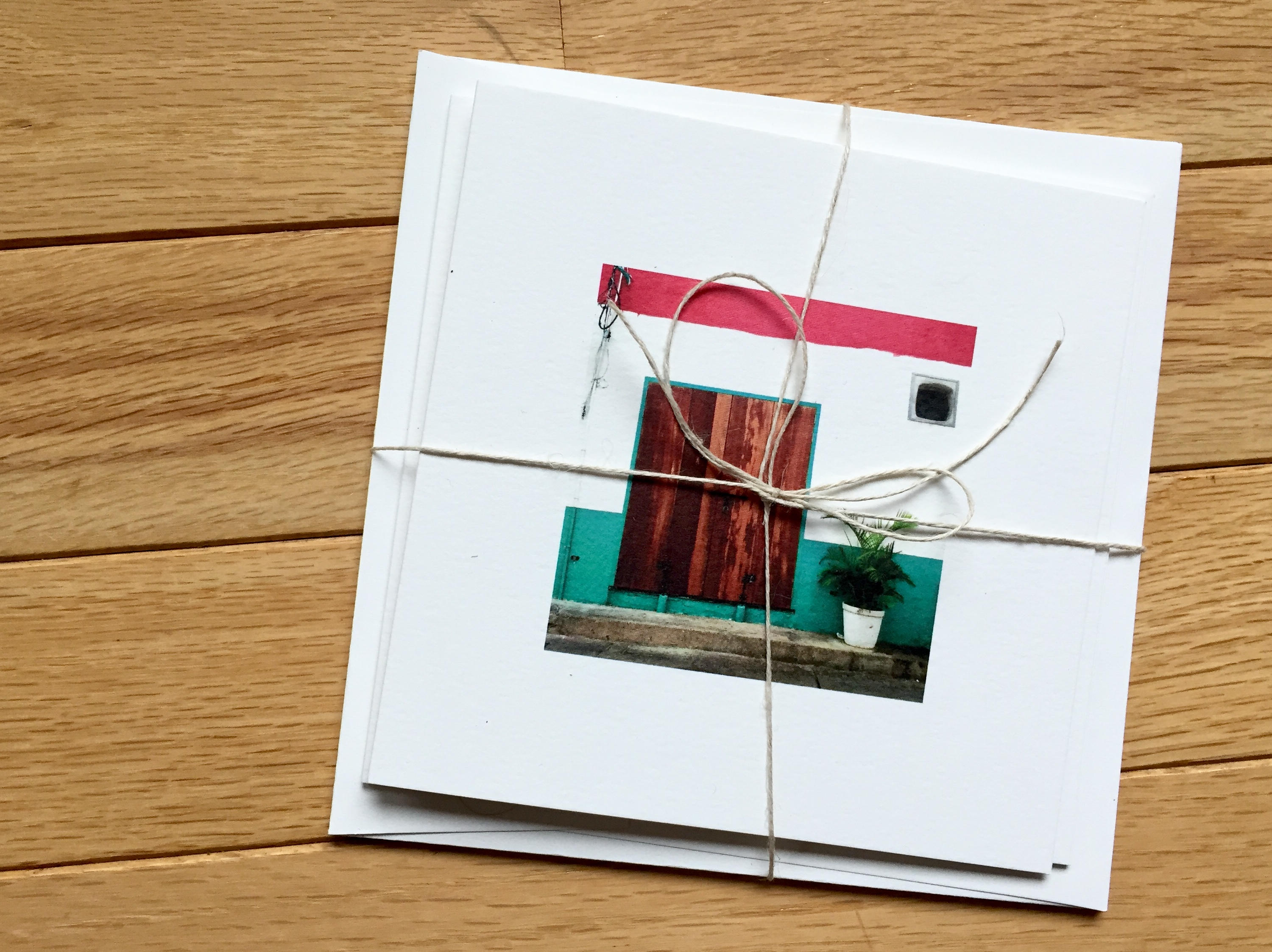 Threshold Graphic Photo Square 5x5 Recycled Greeting Card Set Etsy