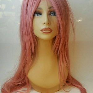 Mermaid, X-tra Long Layered Pink Wig, Long Target Layering thru out the Wig with Special Detailing around Face, Pink Wig, Wig