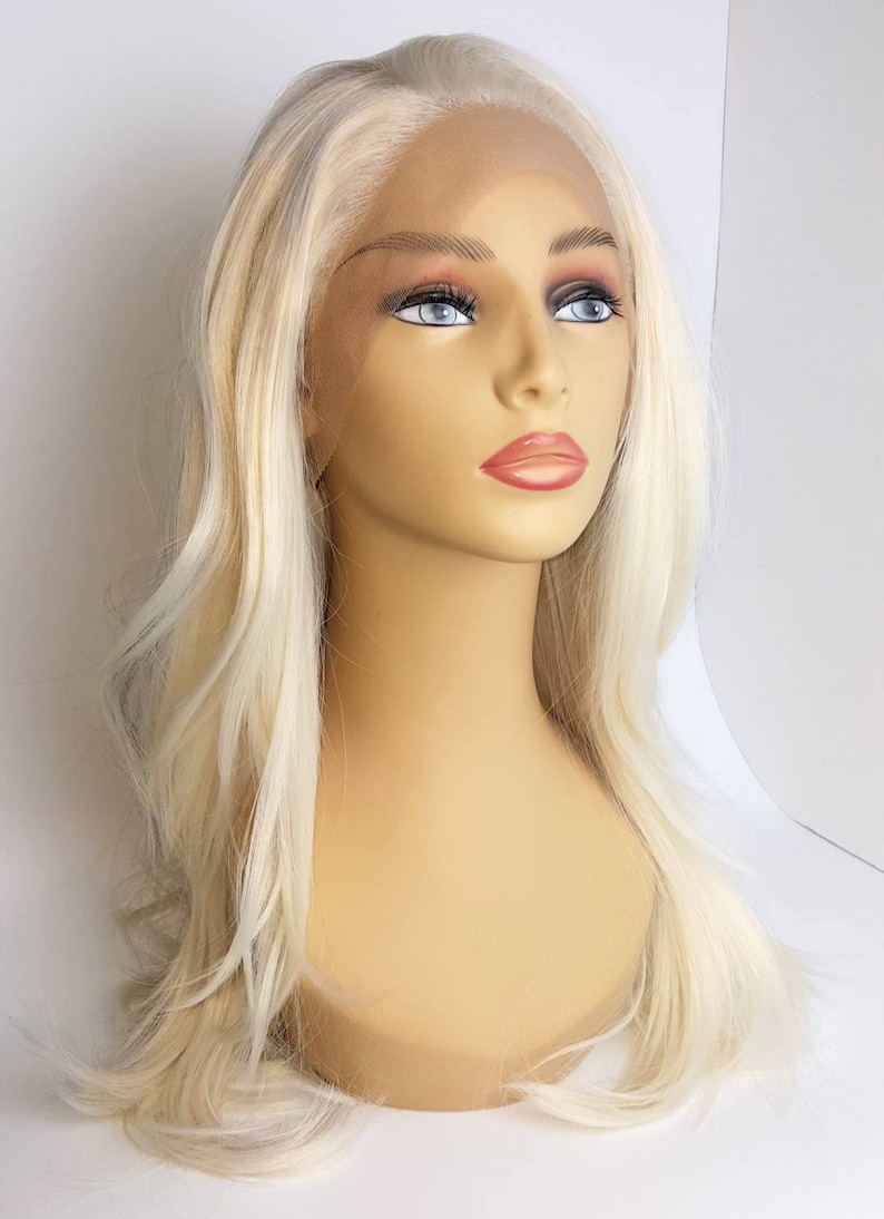 Blonde Lace Front Wig Lightest Blonde Lace Front Wig Long - Etsy