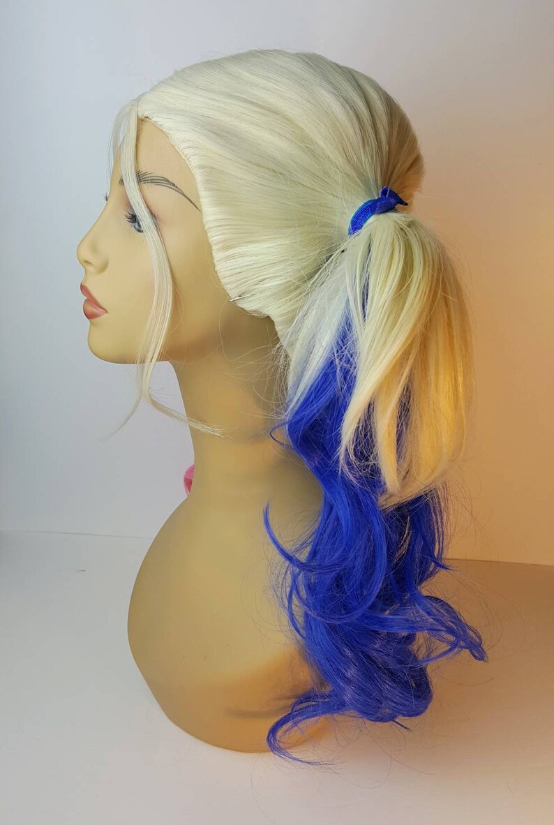 Harley Quinn Wig Halloween Halloween Wig Harley Quinn Etsy