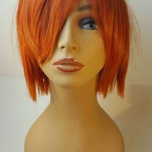 Short Orange Wig Red Wig Orange Wig Bob Wig Short Orange - Etsy