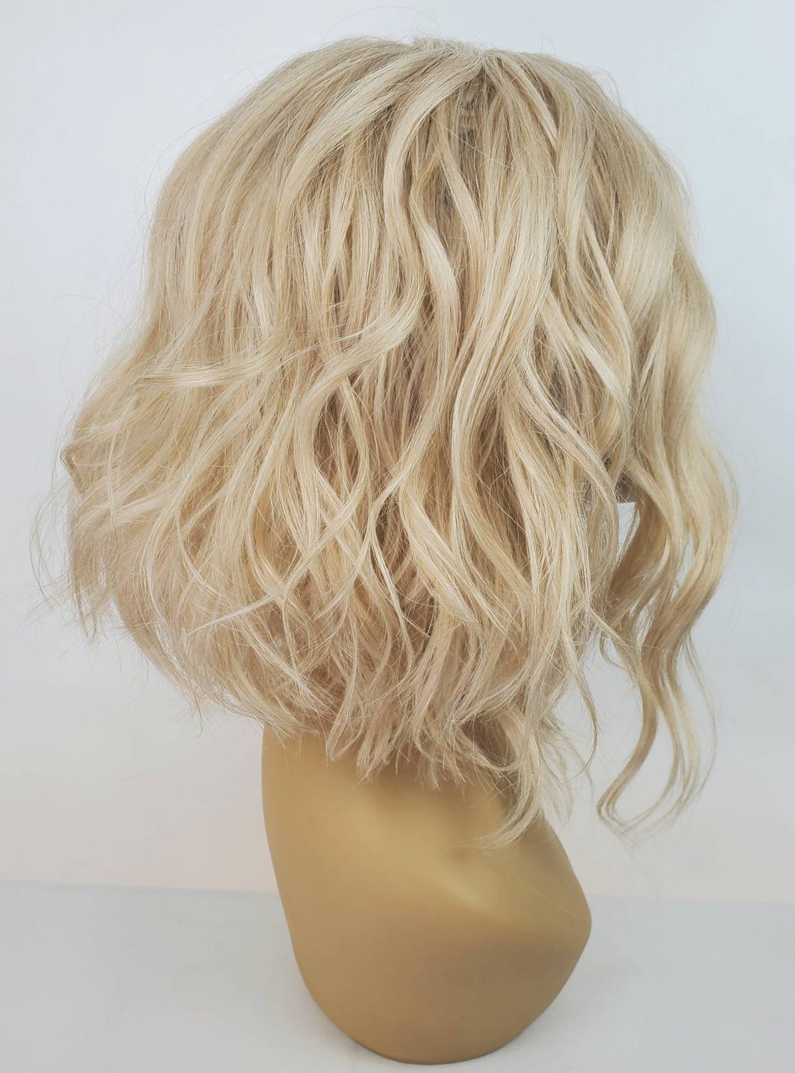 Lace Front Blonde Bob Lace Front Blonde Wavy Wig Lace Front - Etsy
