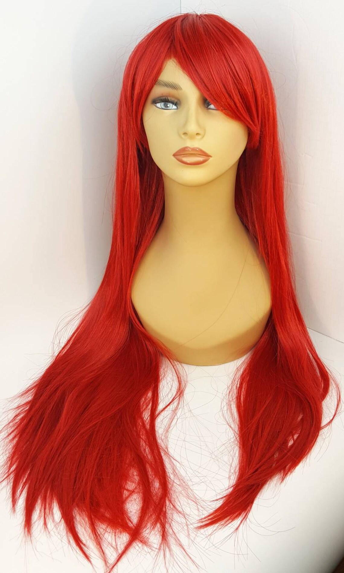 Long Red Wig X-tra Long Red Wig Long Red Straight Wig Long | Etsy