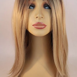 Long Blonde Lace Front Wig, Rooted Blonde Wig with Layers, Ombre Blonde Lace Front Wig, Lace Front Wig, Blonde Wig, Lace Front, Wigs