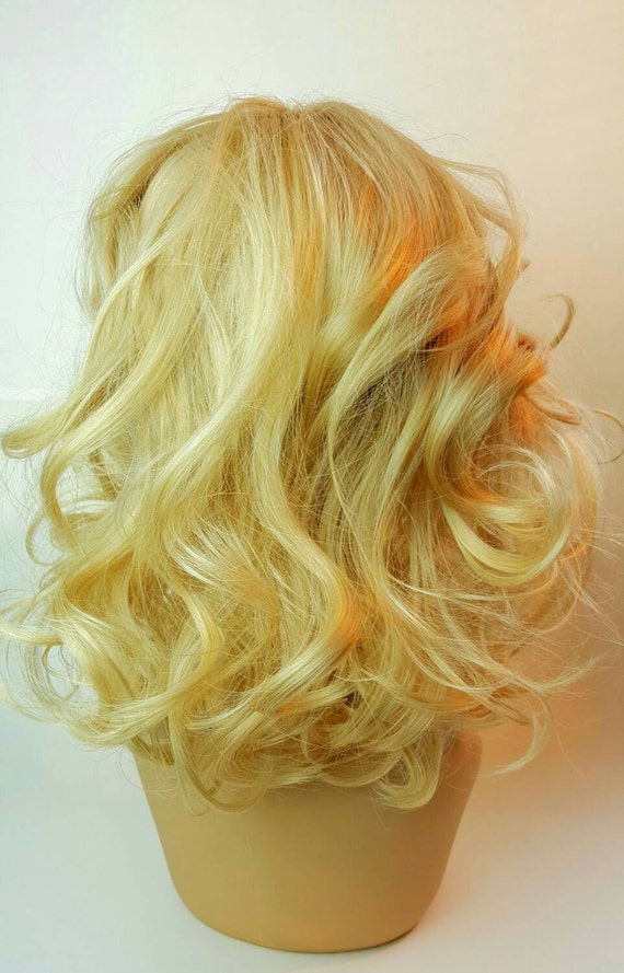 Perruque blonde best sale mi long