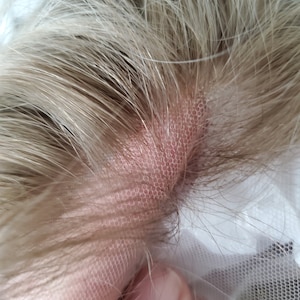 Balayage Askblond Äkta Hår Peruk, 13x4 Lace Frontal, Lösa Vågor bild 11