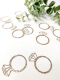 Glitter Diamond Ring Confetti for Engagement Party Bridesmaid Proposal Bridal Shower Bachelorette Party Wedding Table Decor product logo
