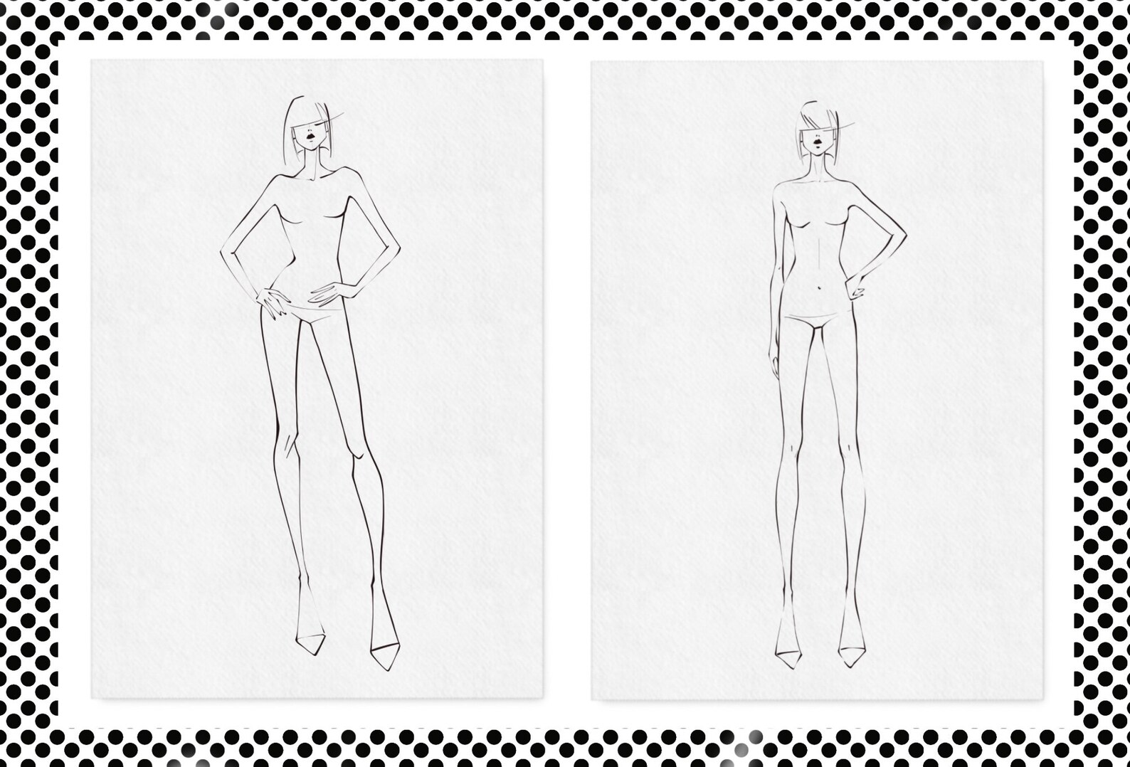 Fashion Croqui / Female FASHION FIGURE TEMPLATES / Etsy Fashion Croqui / Female FASHION FIGURE TEMPLATES / Etsy