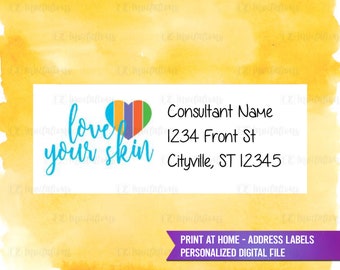 Rodan and Fields Return Address labels - DIGITAL PRINTABLE FILE