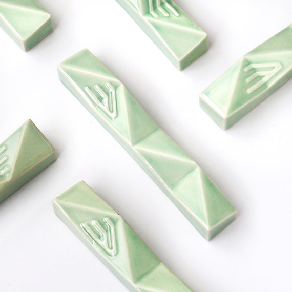Large Mezuzah Case Jewish Housewarming Gift Geometric Etsy