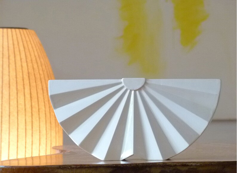 Origami Menorah Hanukkah Menorah Modern Judaica White - Etsy